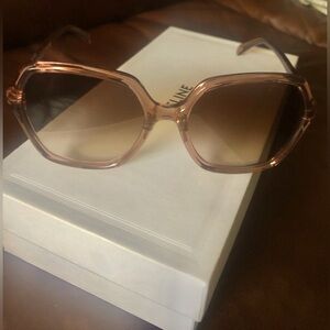 ❌SOLD on V.C.❌ELINE 58mm GEOMETRIC PINK/GRADIENT BROWN CL40230F